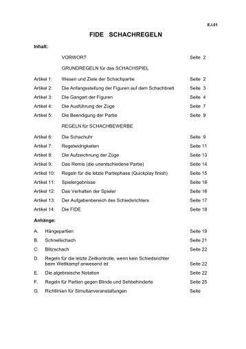 Schachregeln Pdf Schachregeln Pdf